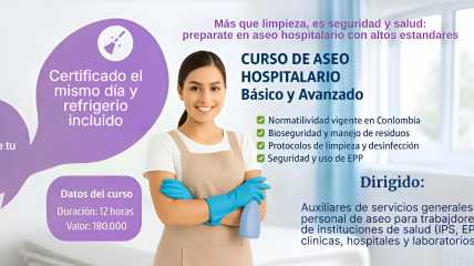 CURSO DE ASEO HOSPITALARIO BASICO Y AVANZADO
